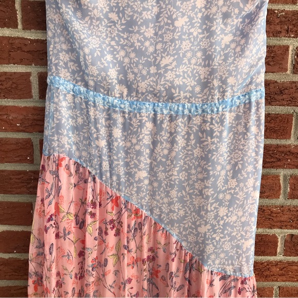 Anthropologie Eywasouls Natalia Paneled Printed Voile Maxi Dress Size Small - Picture 9 of 15
